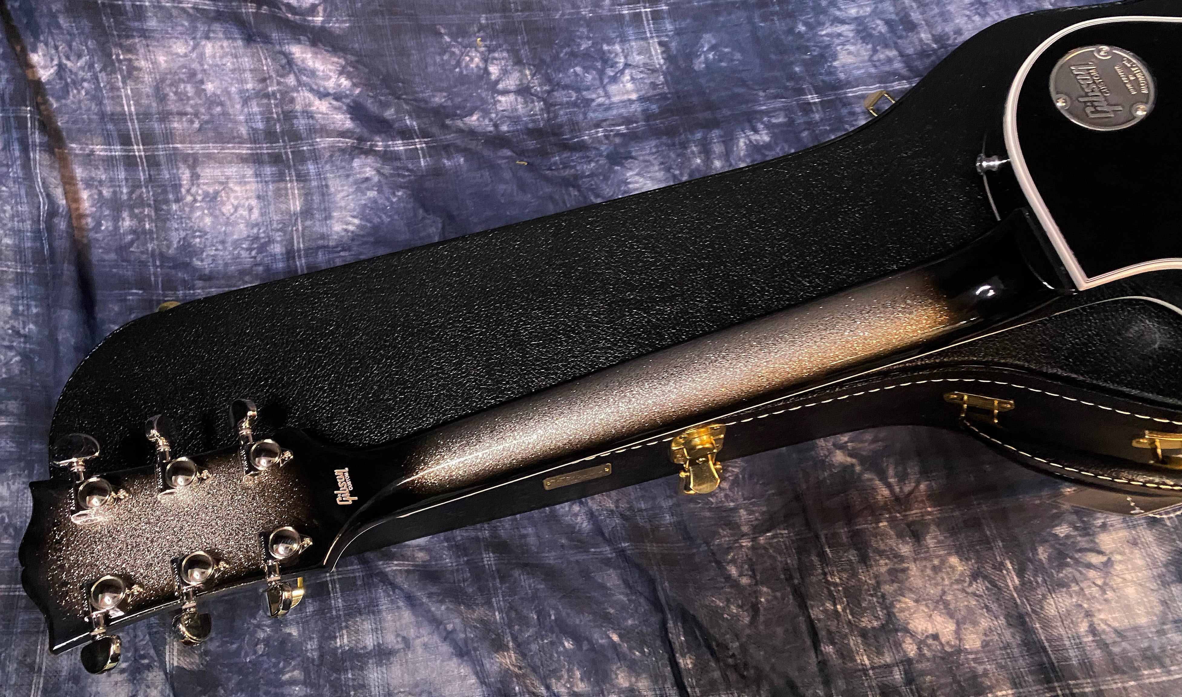 NEW! 2024 Gibson Custom Shop Les Paul Custom - Authorized Dealer - Silver Sparkle Burst - Super RARE! 10 lbs of LP Tone! - G04665