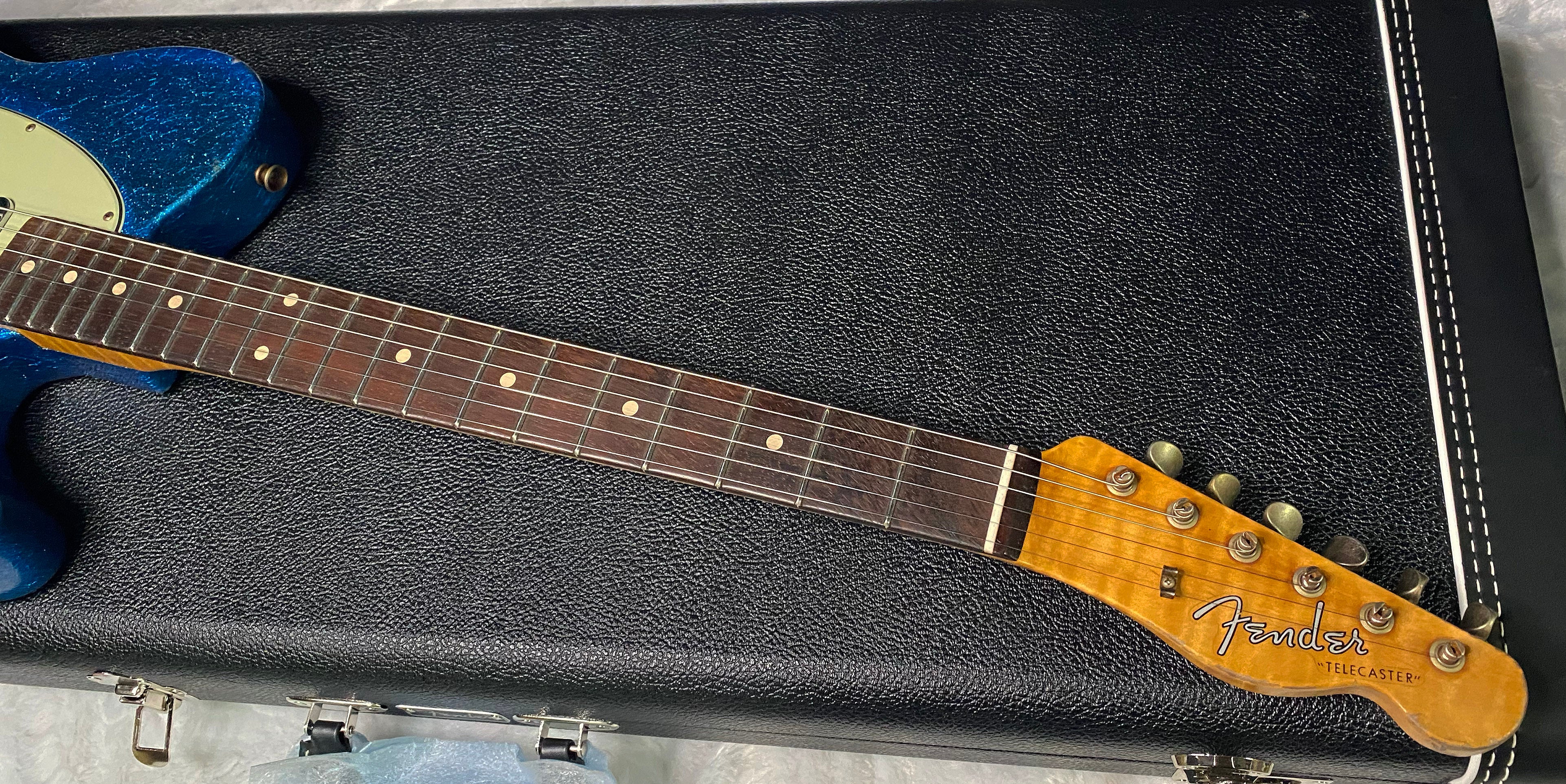 NEW ! Fender '60 Telecaster - Masterbuilt Yuri Shiskov - Brazilian Fretboard - Blue Sparkle - 7.5lbs - Authorized Dealer - G07470