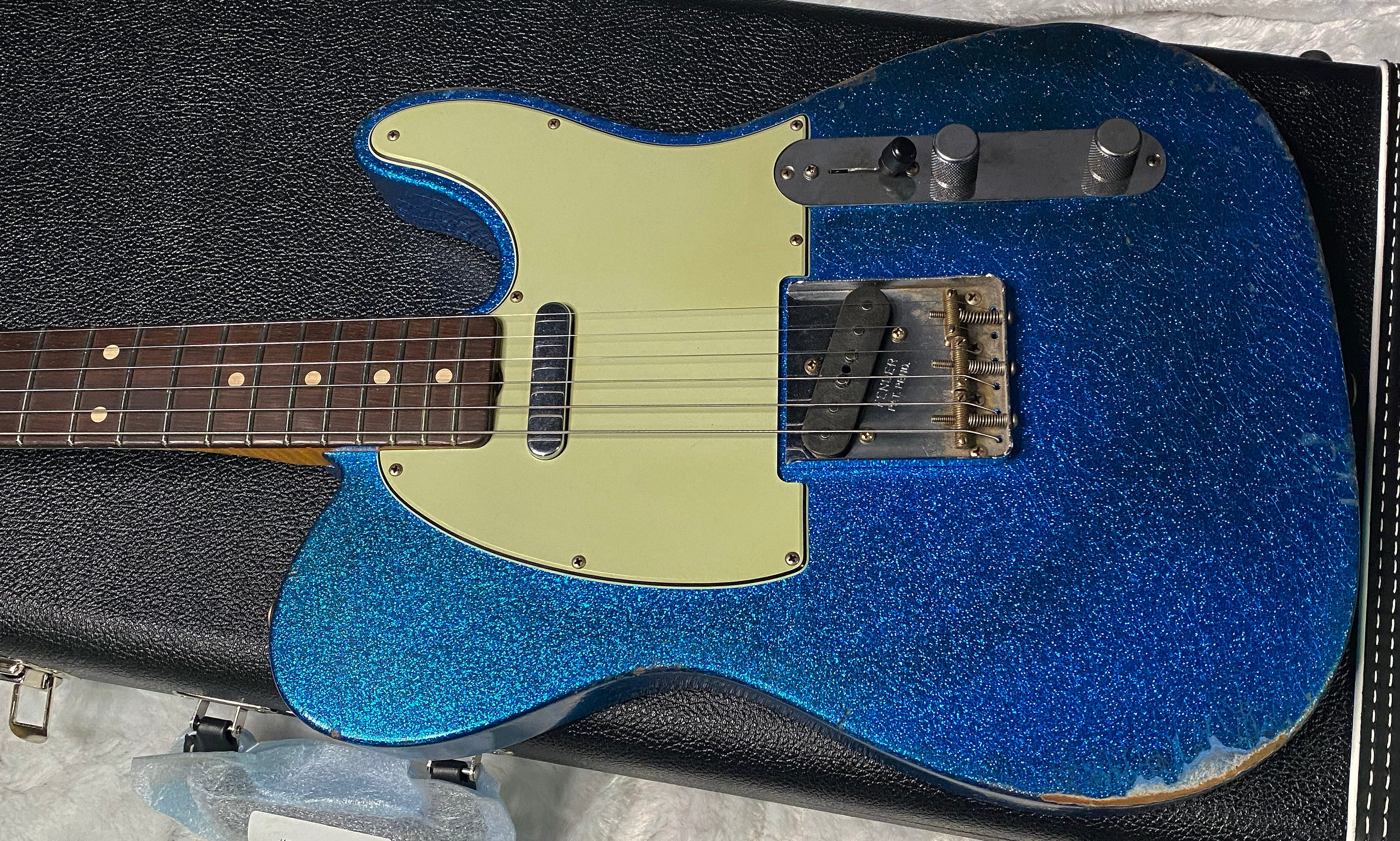 NEW ! Fender '60 Telecaster - Masterbuilt Yuri Shiskov - Brazilian Fretboard - Blue Sparkle - 7.5lbs - Authorized Dealer - G07470