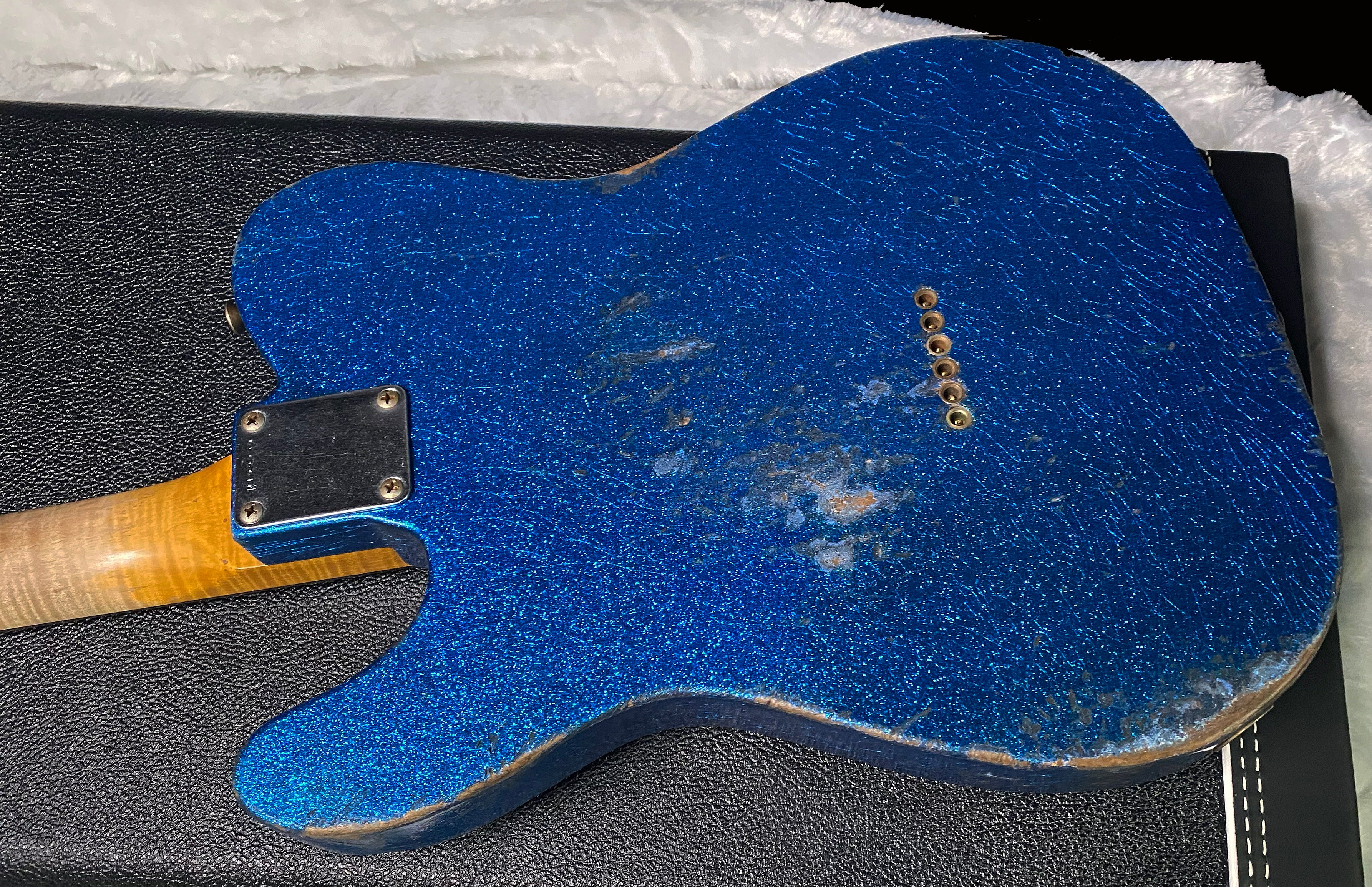 NEW ! Fender '60 Telecaster - Masterbuilt Yuri Shiskov - Brazilian Fretboard - Blue Sparkle - 7.5lbs - Authorized Dealer - G07470