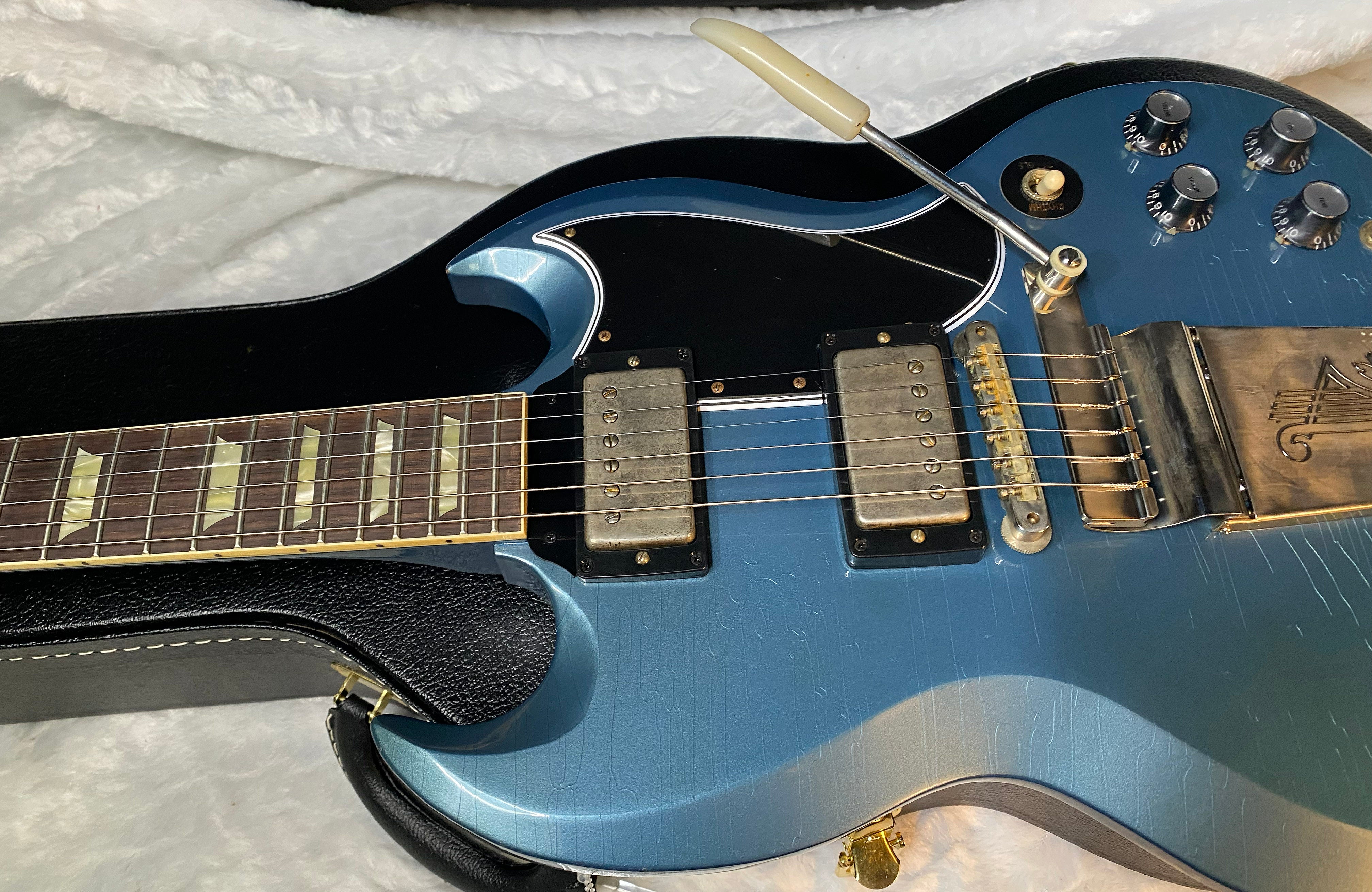 NEW! Gibson Custom Shop '64 SG Standard Maestro Vibrola - Murphy Lab Light Aged - Pelham Blue - Authorized Dealer - G06006