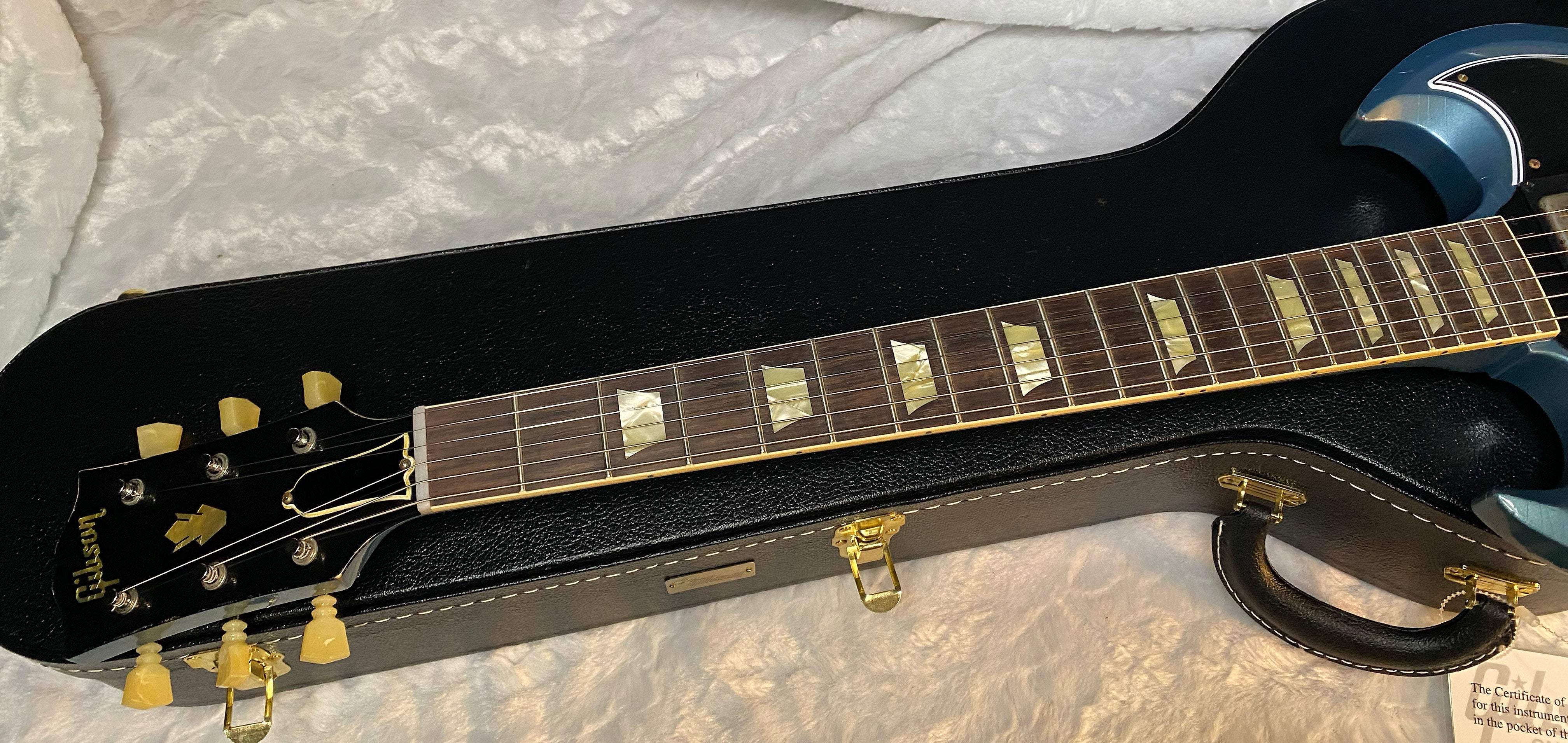 NEW! Gibson Custom Shop '64 SG Standard Maestro Vibrola - Murphy Lab Light Aged - Pelham Blue - Authorized Dealer - G06006