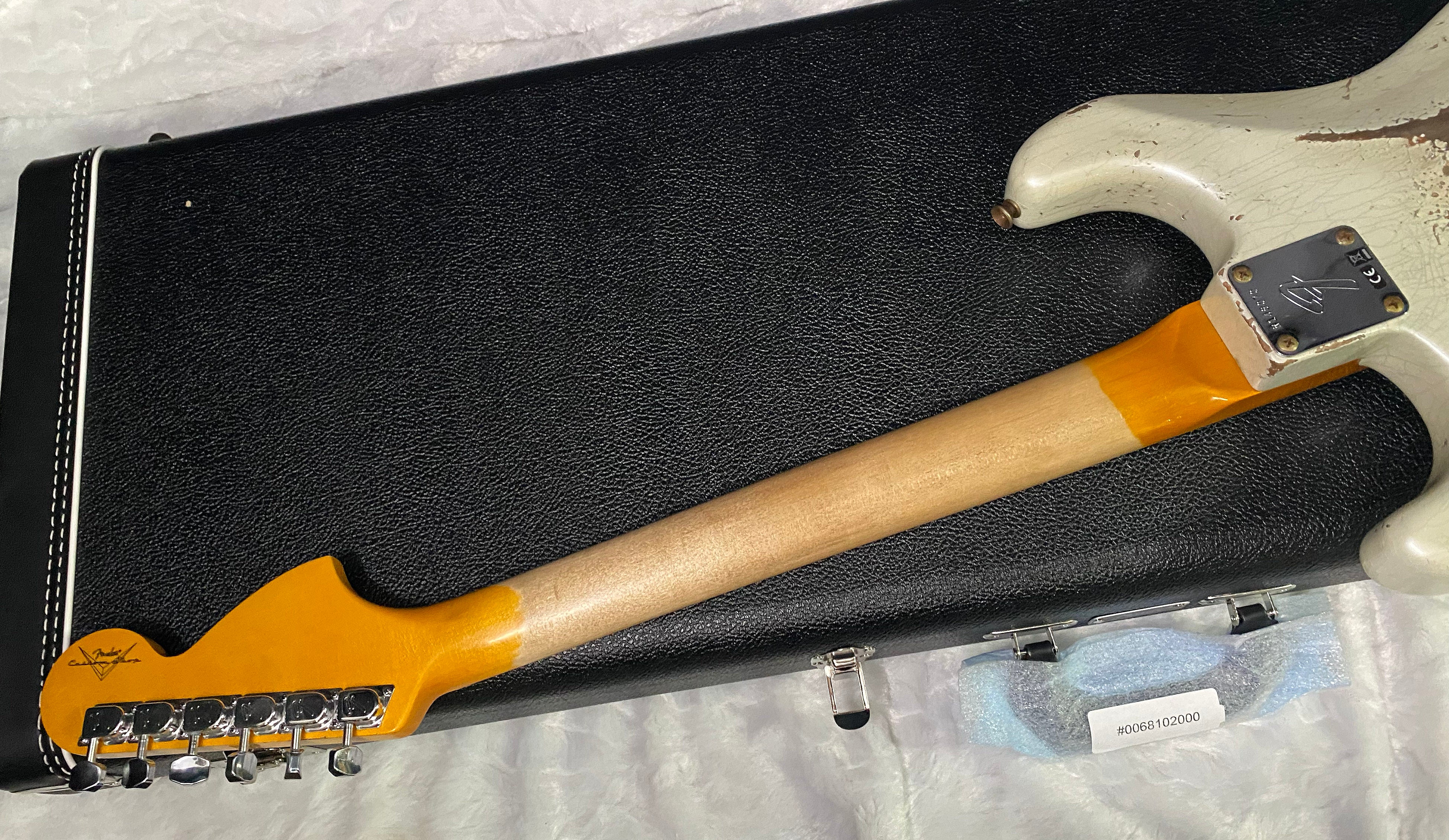 NEW! Fender Custom Shop Special Run '69 Stratocaster Heavy Relic - Handwound P/U's - Aged Frost White Pearl - Reverse Headstock - 8.2lbs - Authorized Dealer - SUPER RARE! G07468
