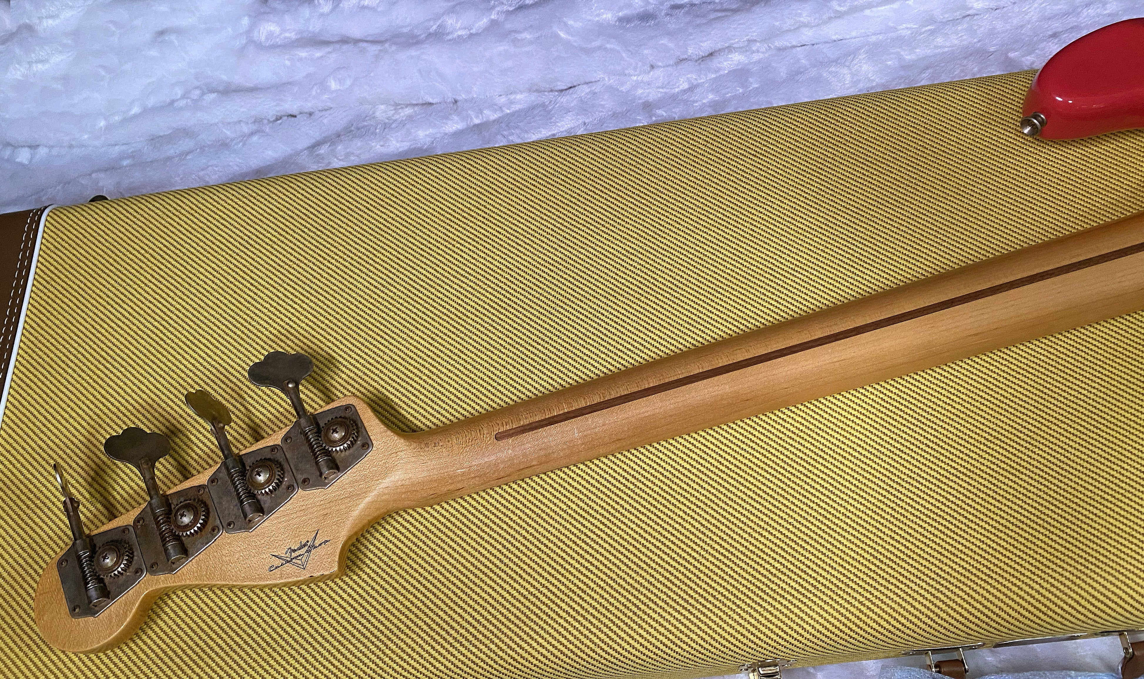 NEW! Fender Custom Shop 1958 Precision Bass Journeyman Relic - Fiesta Red - Authorized Dealer - 8.85lbs - G07481