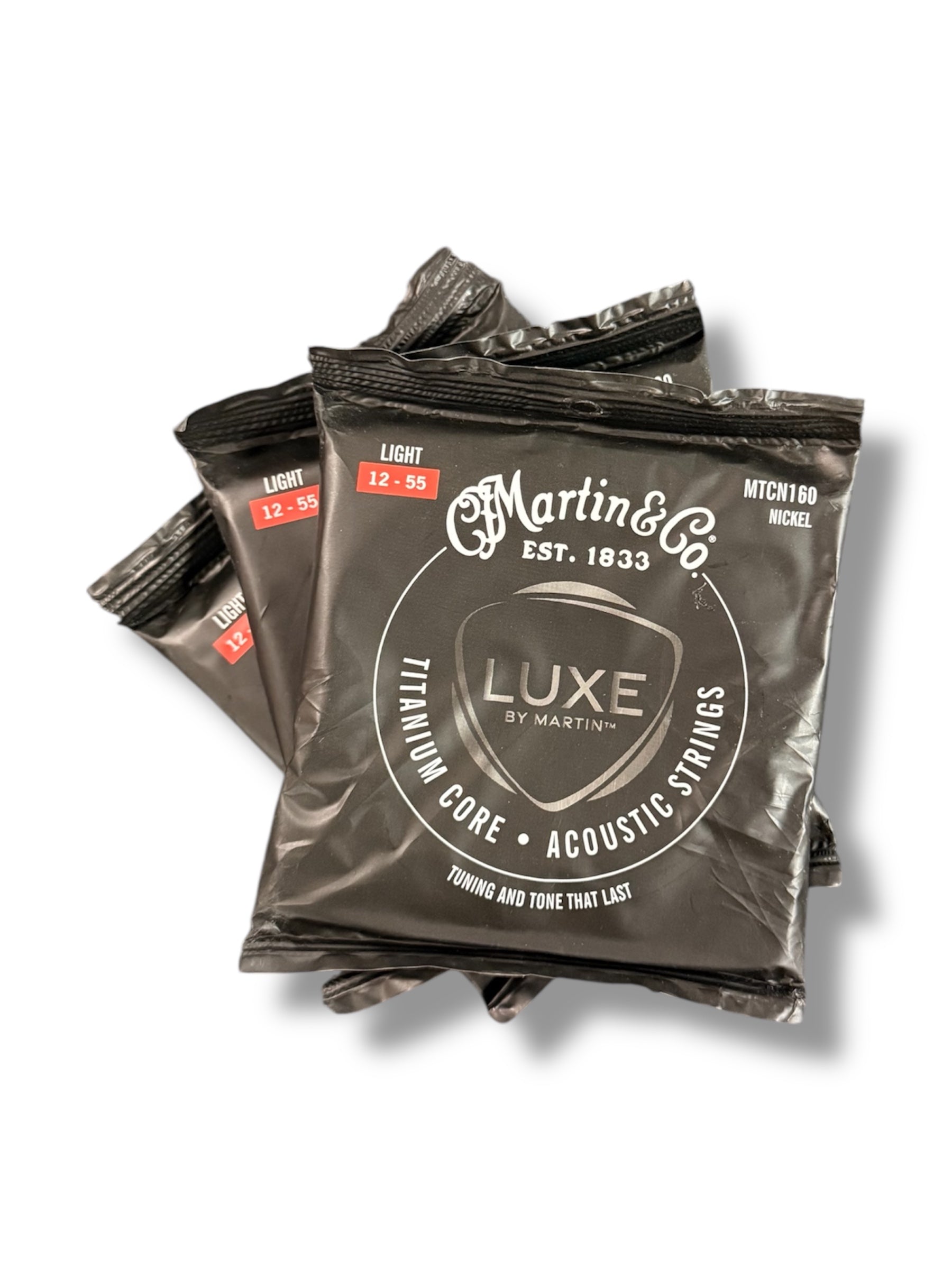 Martin Luxe Light 12-55 Acoustic Guitar Strings - 3 Pack