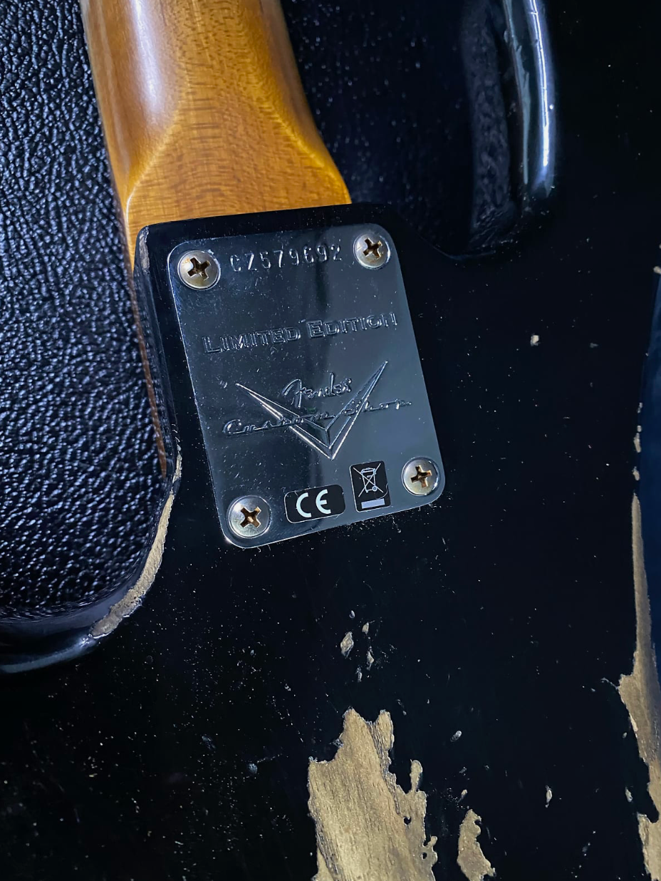 NEW ! Fender Custom Shop Limited Edition Custom Jazz Bass Heavy Relic - Aged Black - Authorized Dealer - G02846 - 9.5lbs
