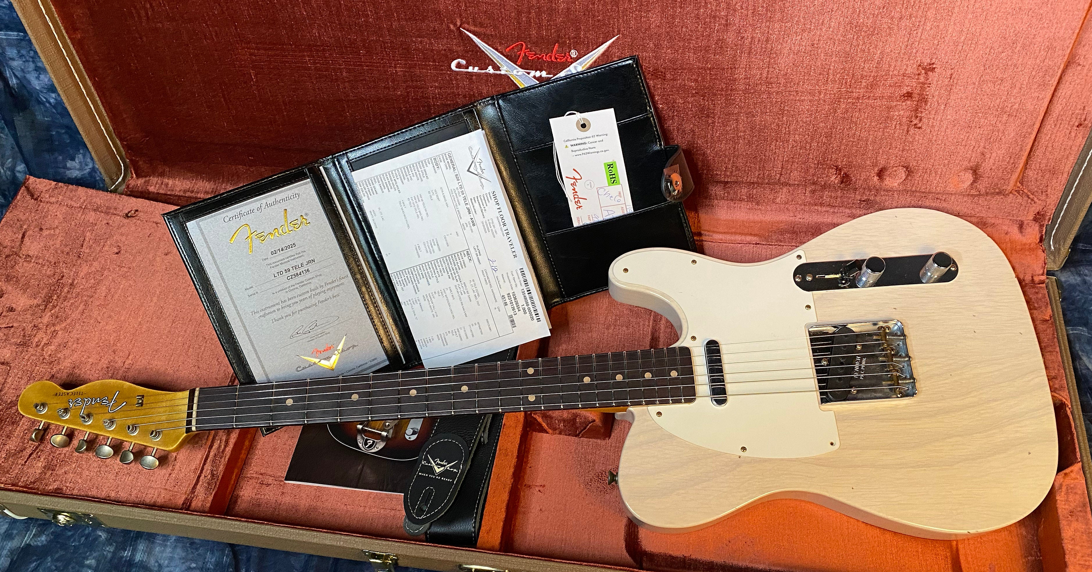 NEW ! 2025 Fender Custom Shop 1959 Limited Edition Telecaster Journeyman Relic - Aged White Blonde - Authorized Dealer - RARE - Only 7.1 lbs