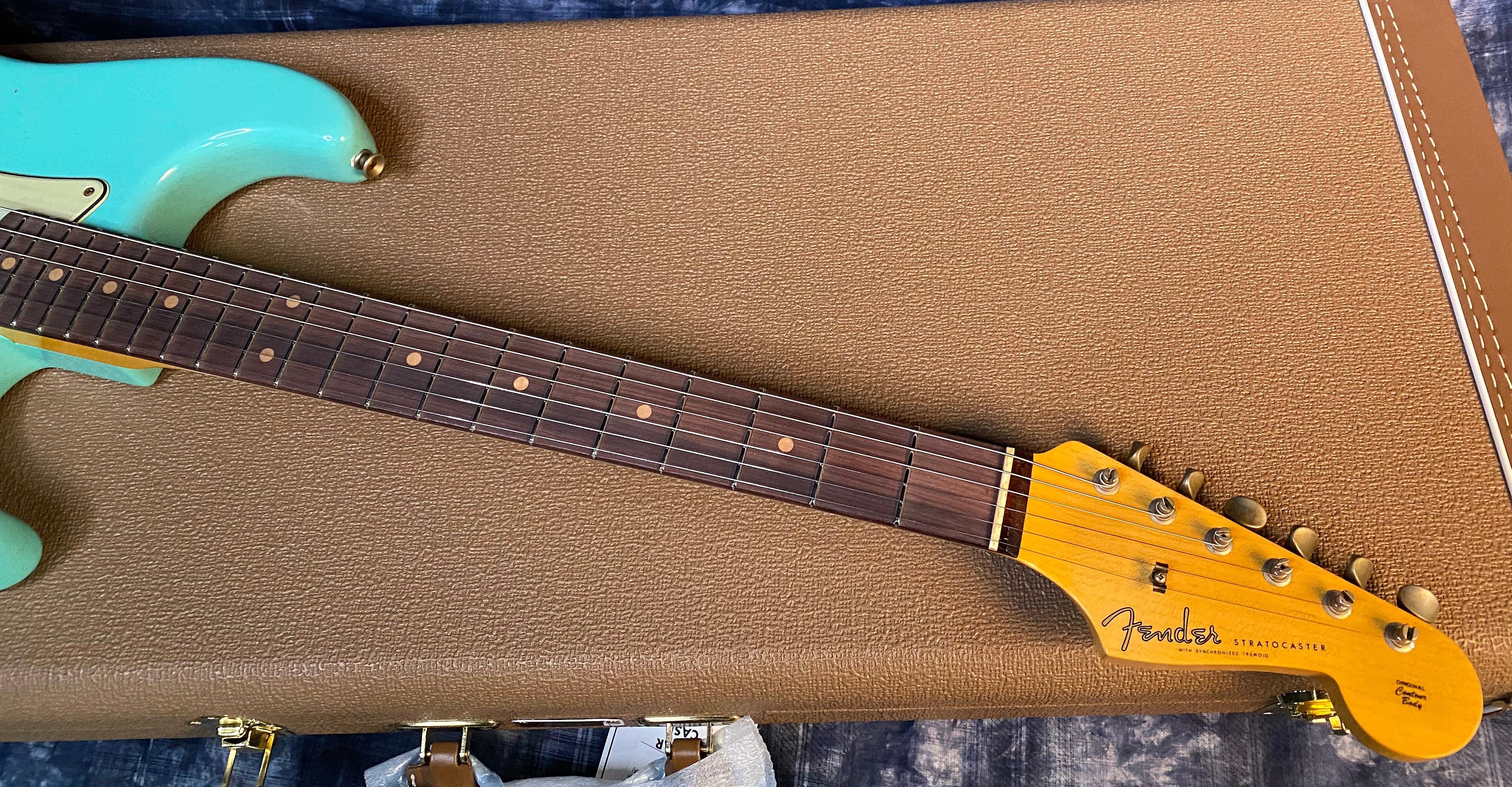 NEW ! 2025 Fender Custom Shop 1959 Limited Edition Stratocaster Journeyman – Super Faded Seafoam Green - Authorized Dealer - 7.75 lbs - G04504