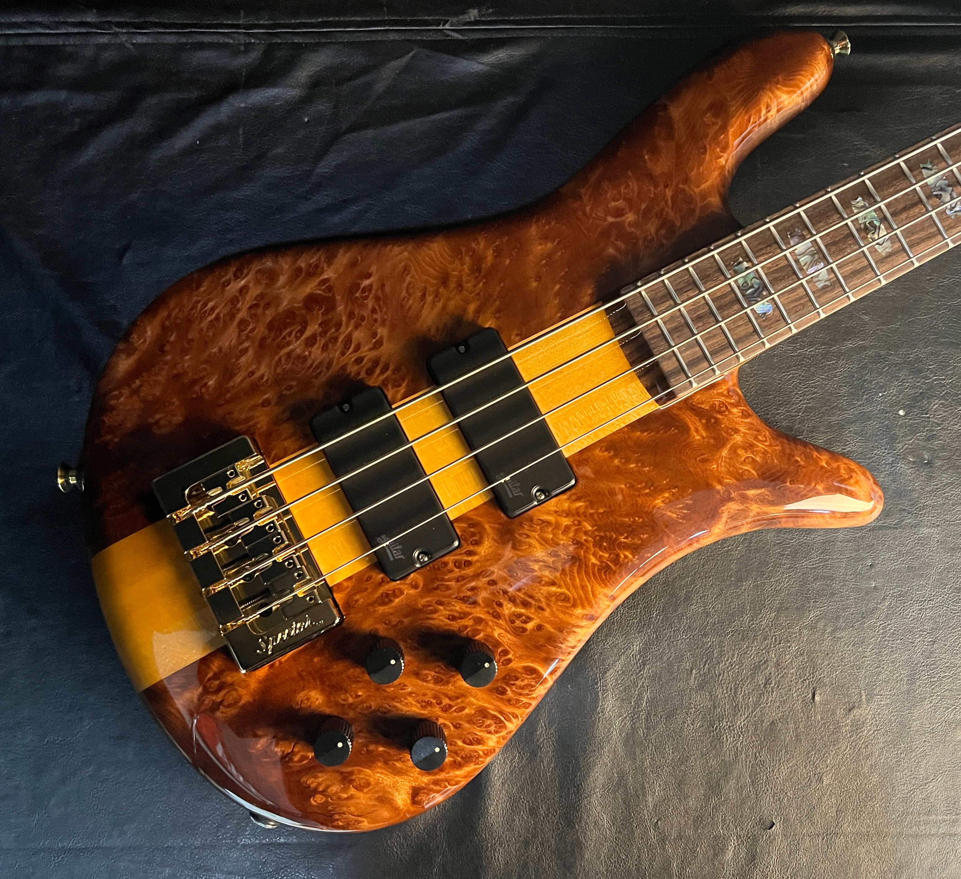 Spector USA NS-2 - Maple Burl - Amber Gloss - Authorized Dealer