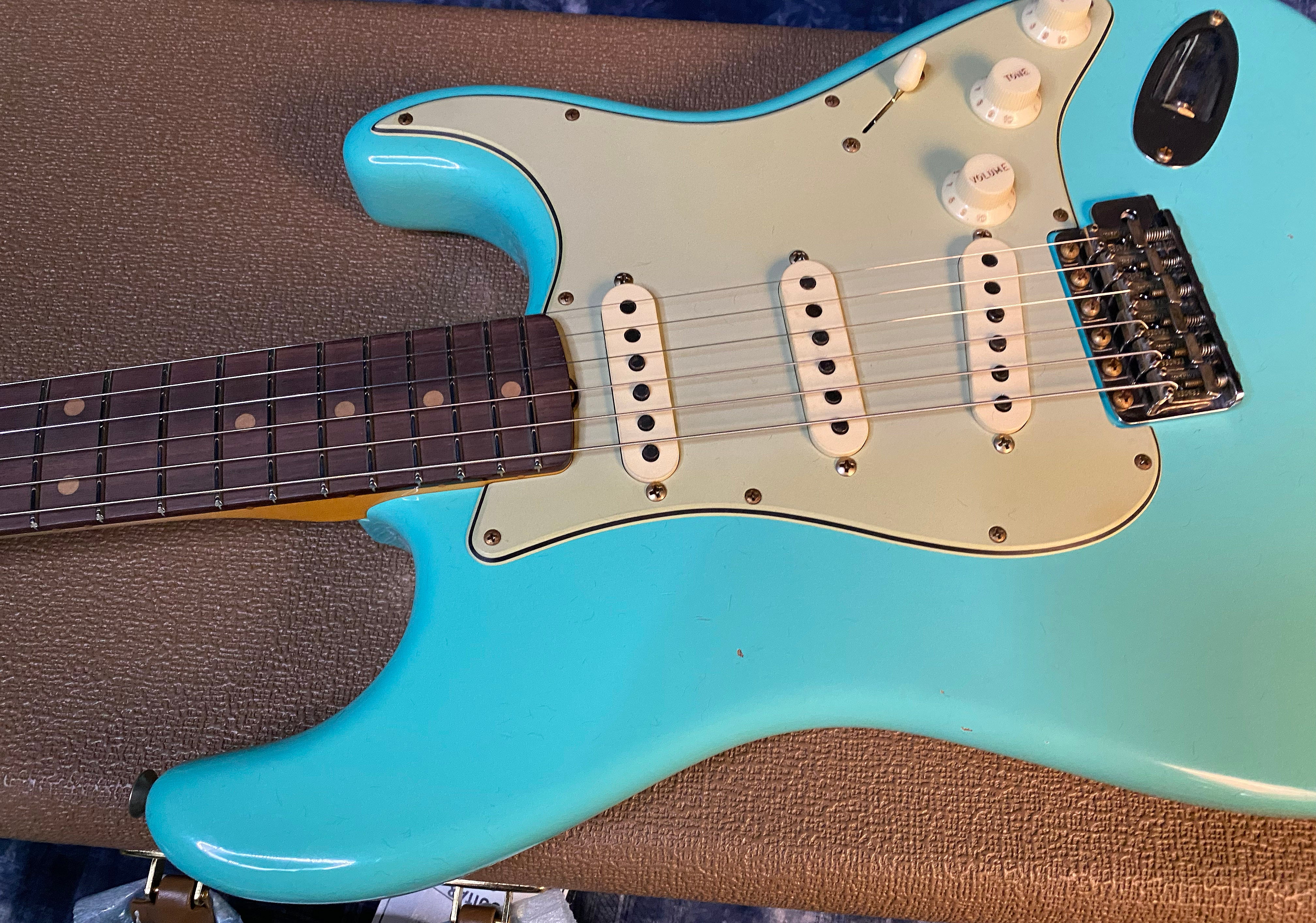 NEW ! 2025 Fender Custom Shop 1959 Limited Edition Stratocaster Journeyman – Super Faded Seafoam Green - Authorized Dealer - 7.75 lbs - G04504