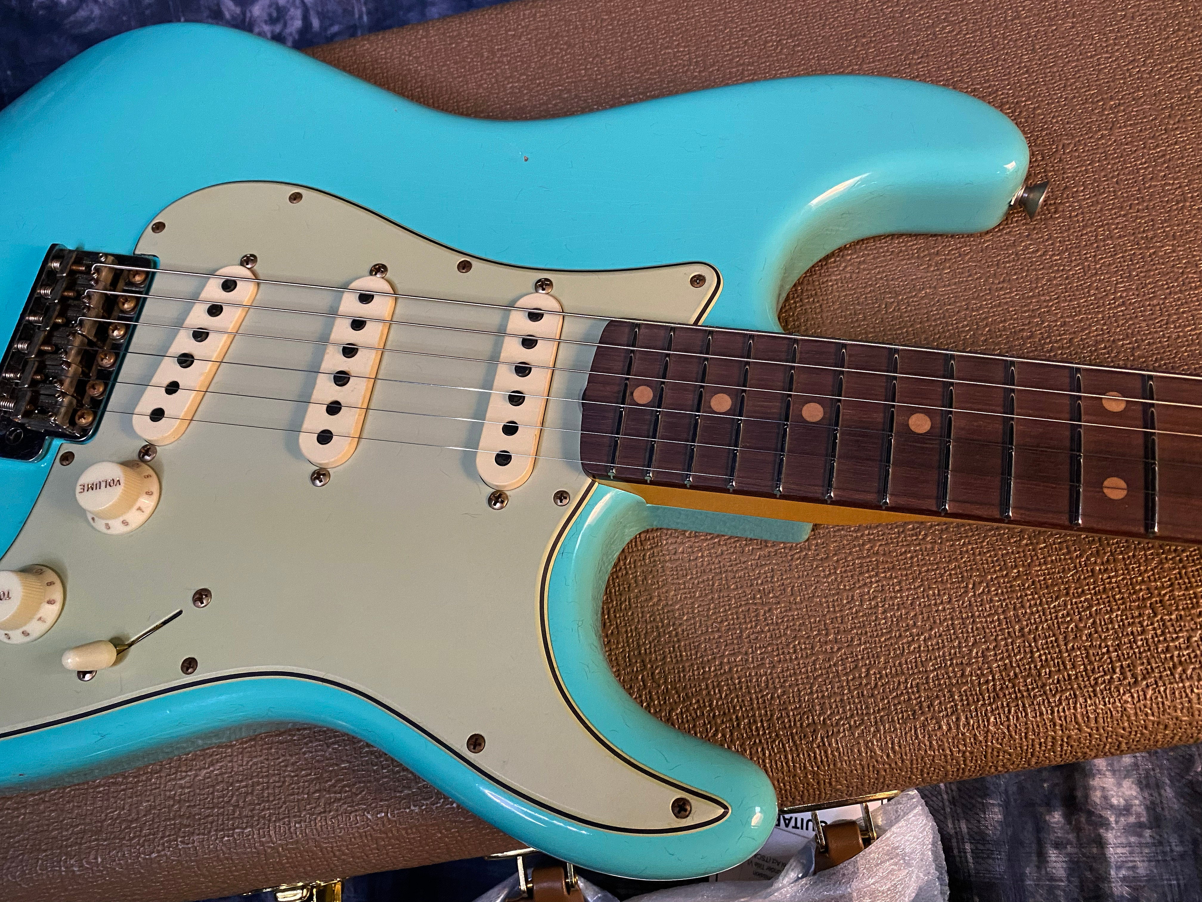 NEW ! 2025 Fender Custom Shop 1959 Limited Edition Stratocaster Journeyman – Super Faded Seafoam Green - Authorized Dealer - 7.75 lbs - G04504