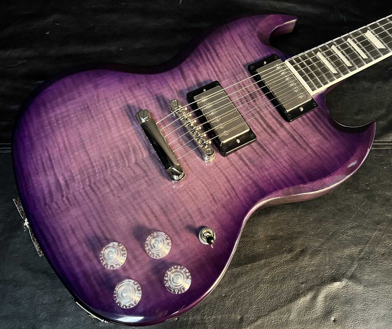 Epiphone SG Modern Figured - Purple Flame Burst - 7.6 Lbs. - G02872 - Authorized Dealer