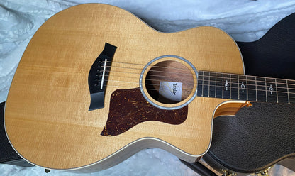 Taylor 214ce-K DLX Koa Grand Auditorium Acoustic-Electric Guitar Natural Finish - 4.8lbs - Authorized Dealer - G06047