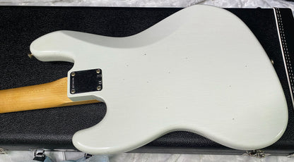 NEW! Fender Custom Shop 64 Jazz Bass Relic - Olympic White Finish - Only 9 lbs - Authorized Dealer - G07480