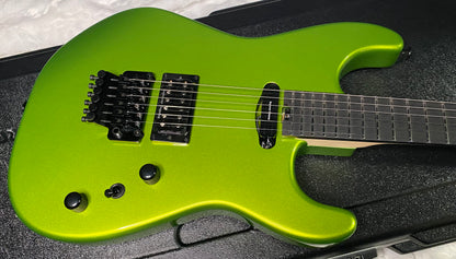 NEW ! Charvel USA Custom Shop Limited Edition San Dimas HS - Lime Green Metallic Finish - Authorized Dealer - G07484