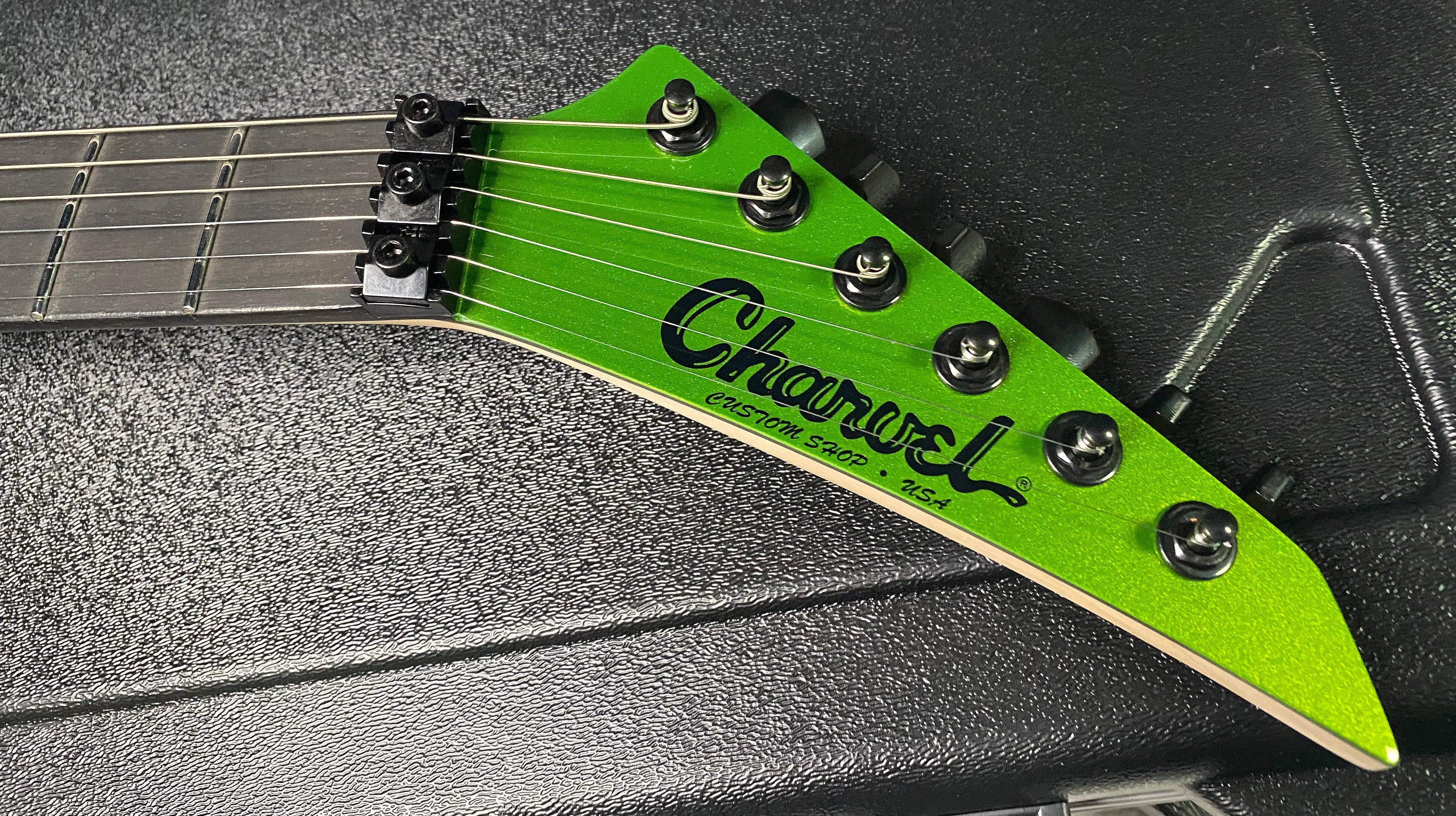 NEW ! Charvel USA Custom Shop Limited Edition San Dimas HS - Lime Green Metallic Finish - Authorized Dealer - G07484
