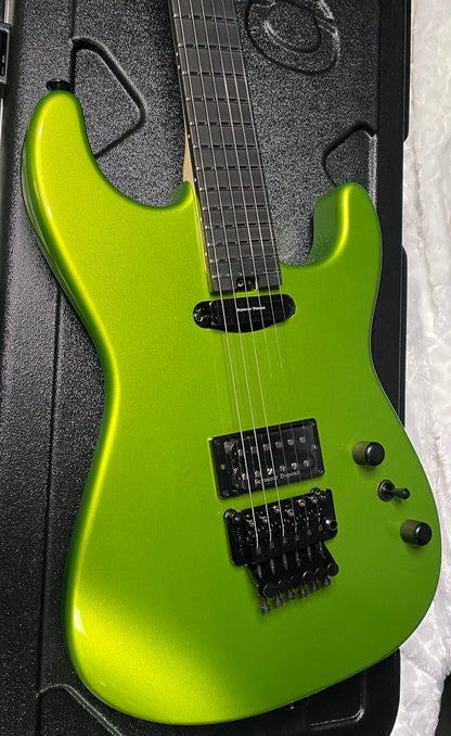 NEW ! Charvel USA Custom Shop Limited Edition San Dimas HS - Lime Green Metallic Finish - Authorized Dealer - G07484