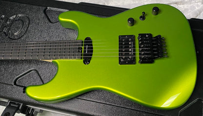 NEW ! Charvel USA Custom Shop Limited Edition San Dimas HS - Lime Green Metallic Finish - Authorized Dealer - G07484