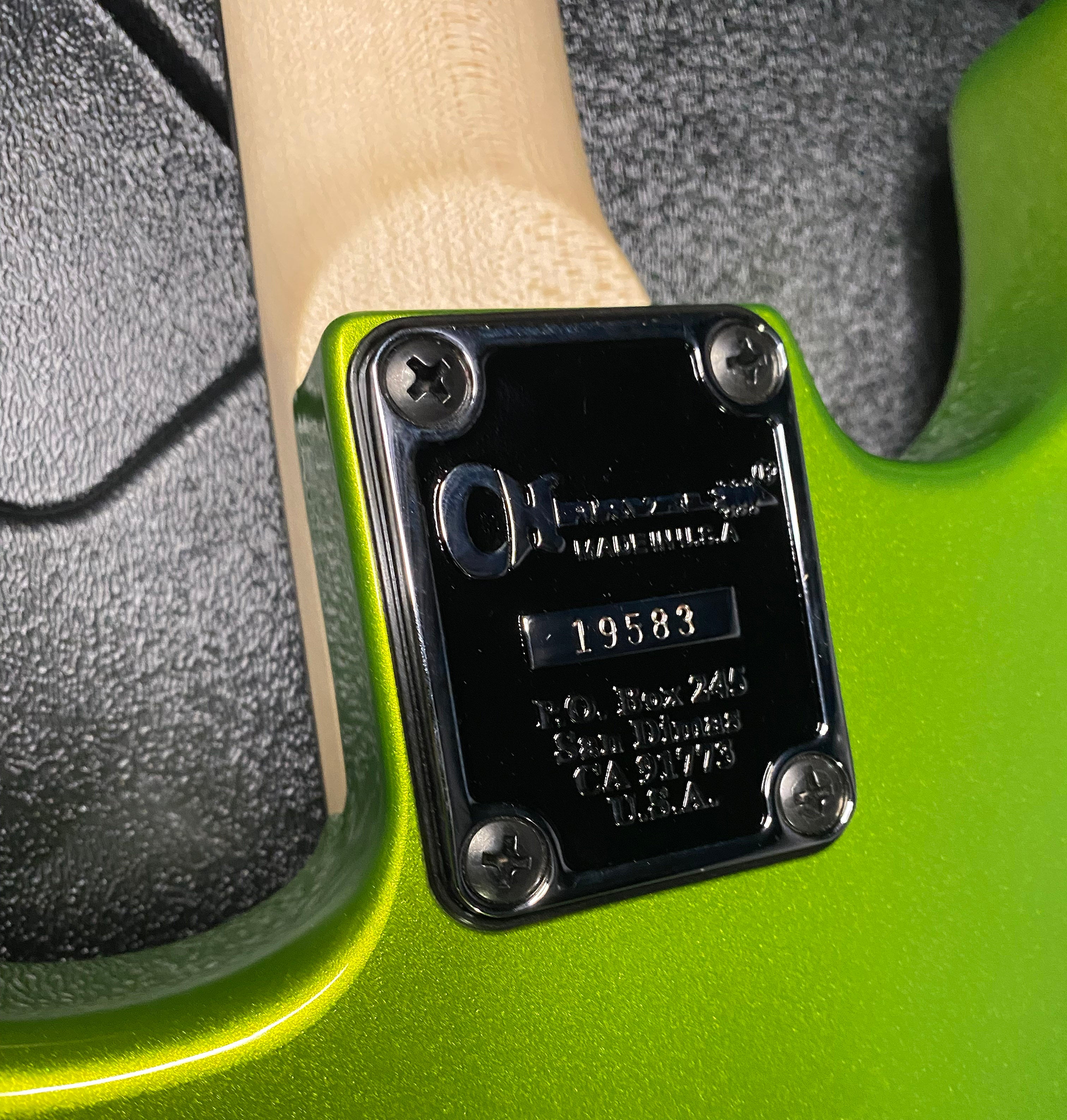 NEW ! Charvel USA Custom Shop Limited Edition San Dimas HS - Lime Green Metallic Finish - Authorized Dealer - G07484