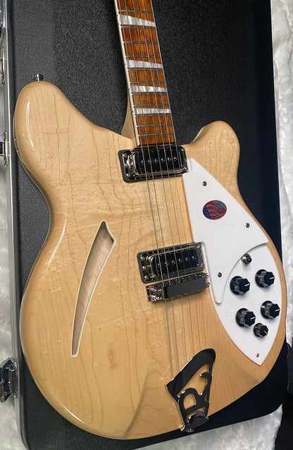 NEW! Rickenbacker 360 Maple Glo MG - Authorized Dealer - Only 7.6 lbs - G07498