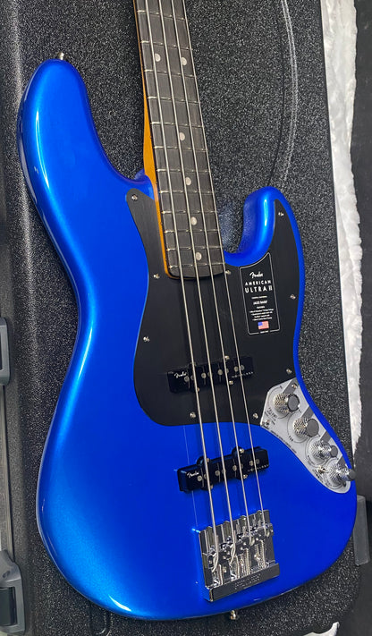 NEW ! Fender American Ultra II Jazz Bass - Noble Blue - 9.3lbs - Authorized Dealer - G07495