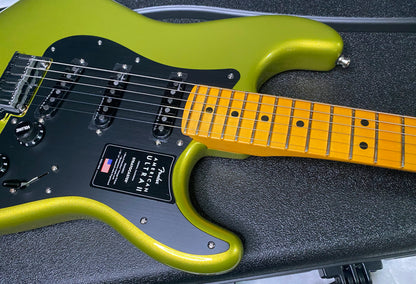 NEW! Fender American Ultra II Stratocaster - Maple Fingerboard - Solar Flare - 8.5lbs - Authorized Dealer - G07490