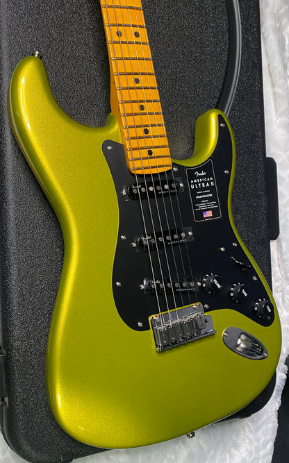 NEW! Fender American Ultra II Stratocaster - Maple Fingerboard - Solar Flare - 8.5lbs - Authorized Dealer - G07490