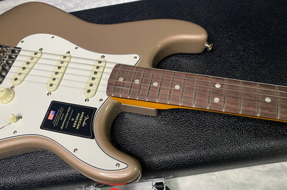 NEW! Fender American Vintage II 1965 Stratocaster - Shoreline Gold - 8.1lbs - Authorized Dealer - G07491