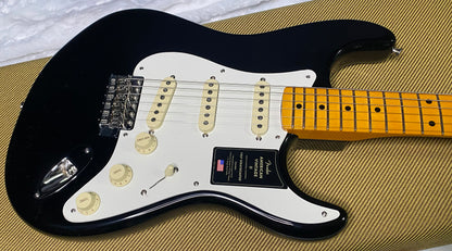 NEW ! Fender American Vintage II 1957 Stratocaster - Maple Fingerboard - Black - 7.5lbs - Authorized Dealer - G07486