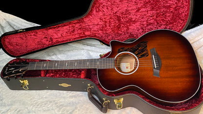 NEW! Taylor 324ce V-Class Grand Auditorium Acoustic-Electric Guitar - Tobacco - Authorized Dealer - 4.65lbs - G06049