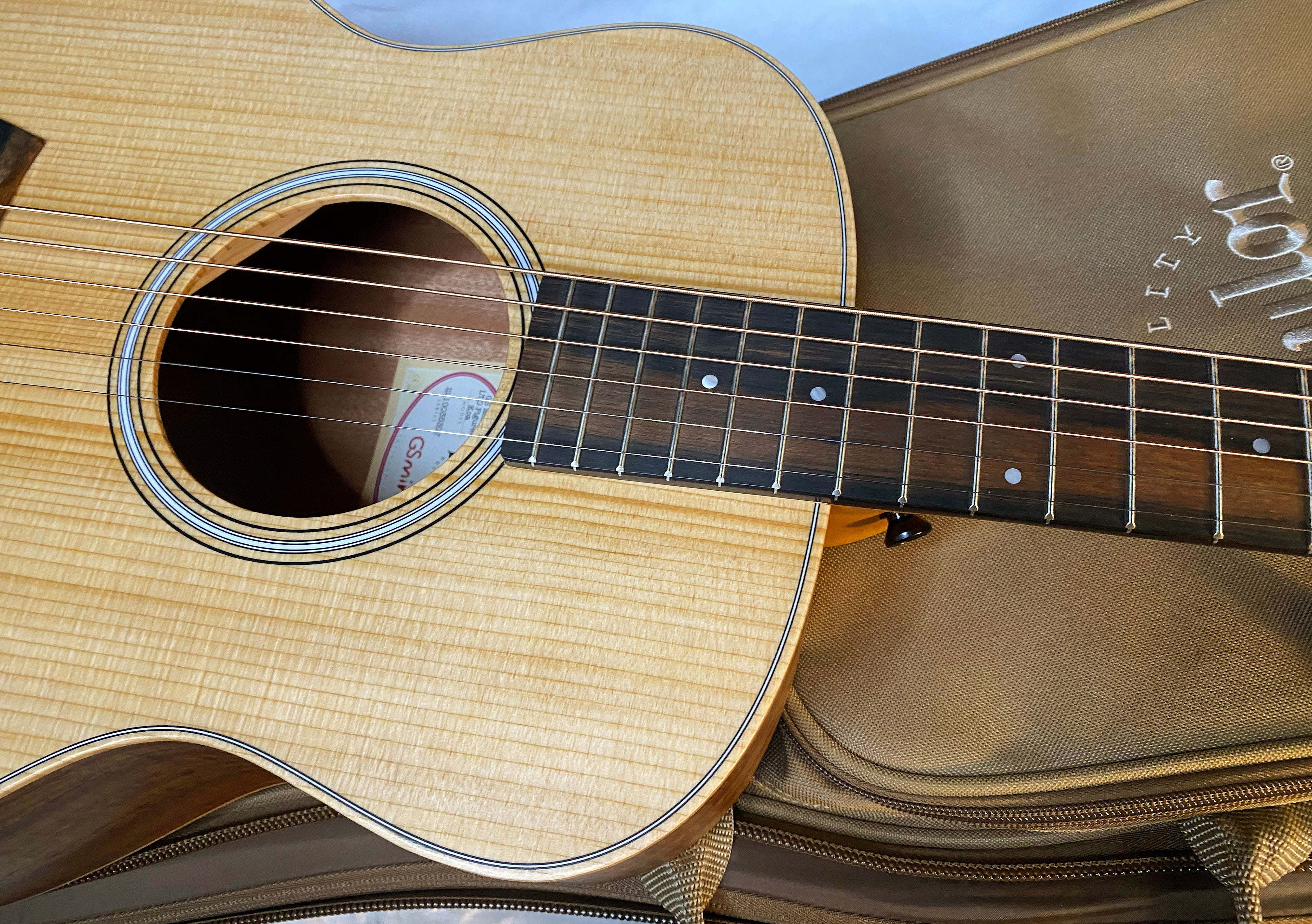 NEW! Taylor GS Mini-e LTD AAA Figured Koa - Natural - Authorized Dealer - Absolutely Beautiful! 3.7lbs - Gig Bag - Authorized Dealer - G06042