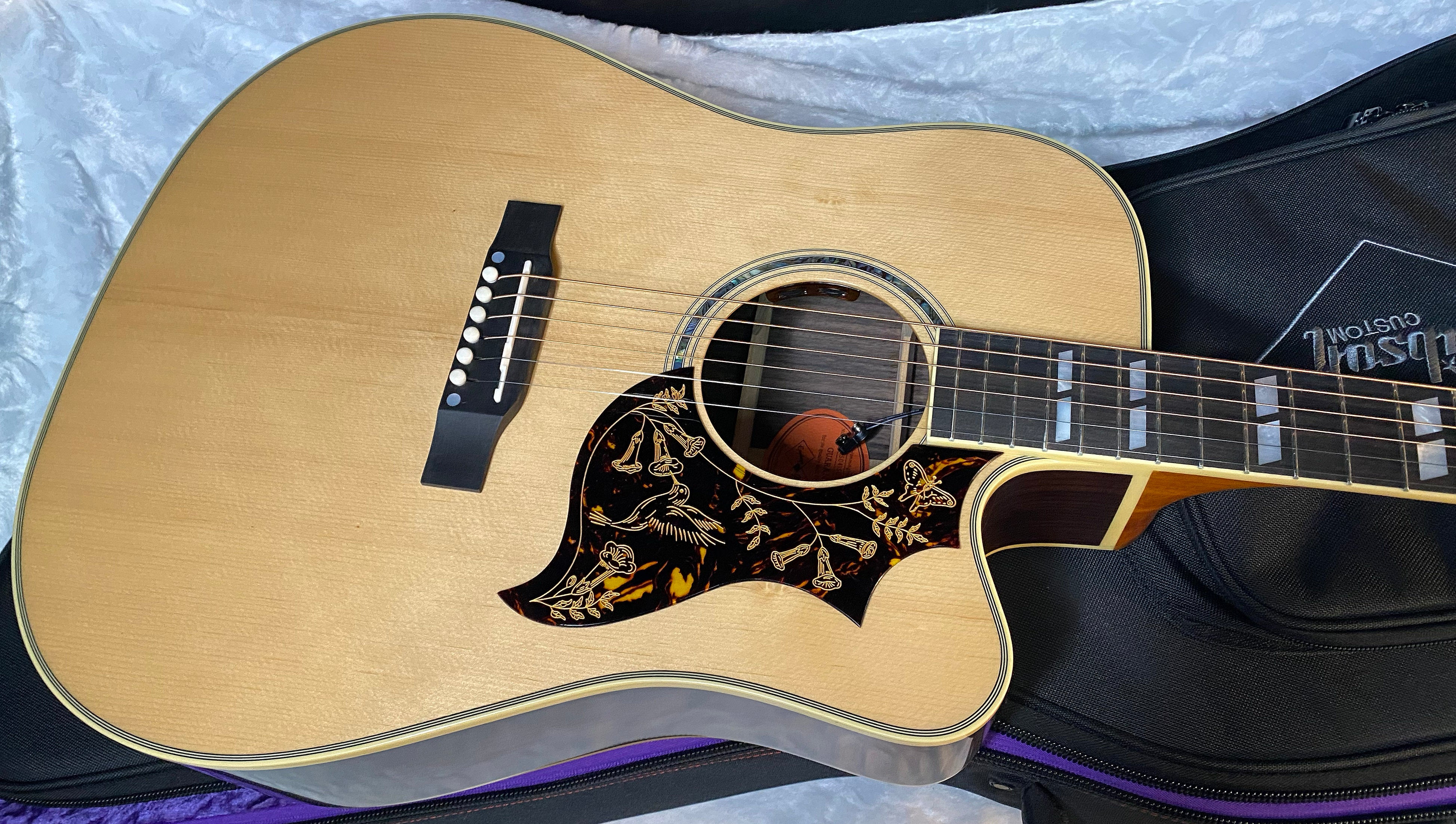 NEW ! Epiphone Inspired by Gibson Hummingbird Deluxe EC - Rosewood - Authorized Dealer - 5.3lbs - G05374