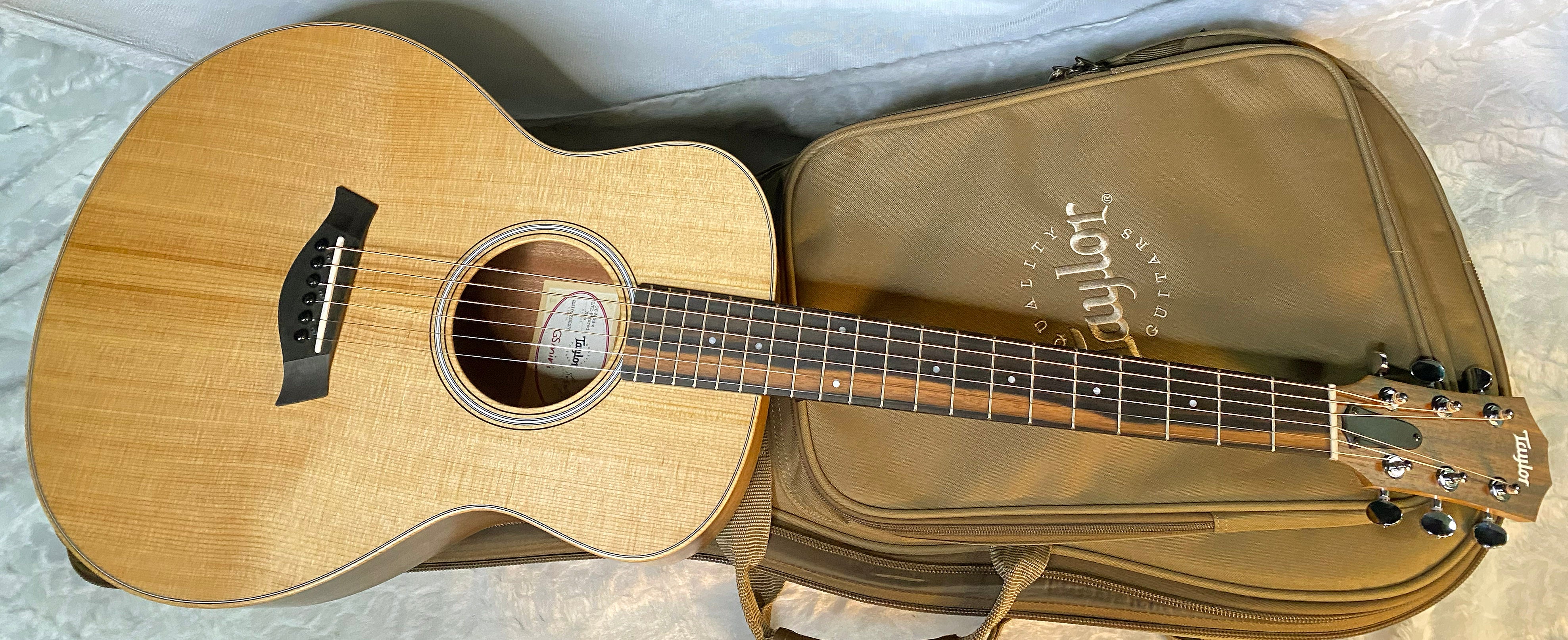 NEW! Taylor GS Mini-e LTD AAA Figured Koa - Natural - Authorized Dealer - Absolutely Beautiful! 3.7lbs - Gig Bag - Authorized Dealer - G06046