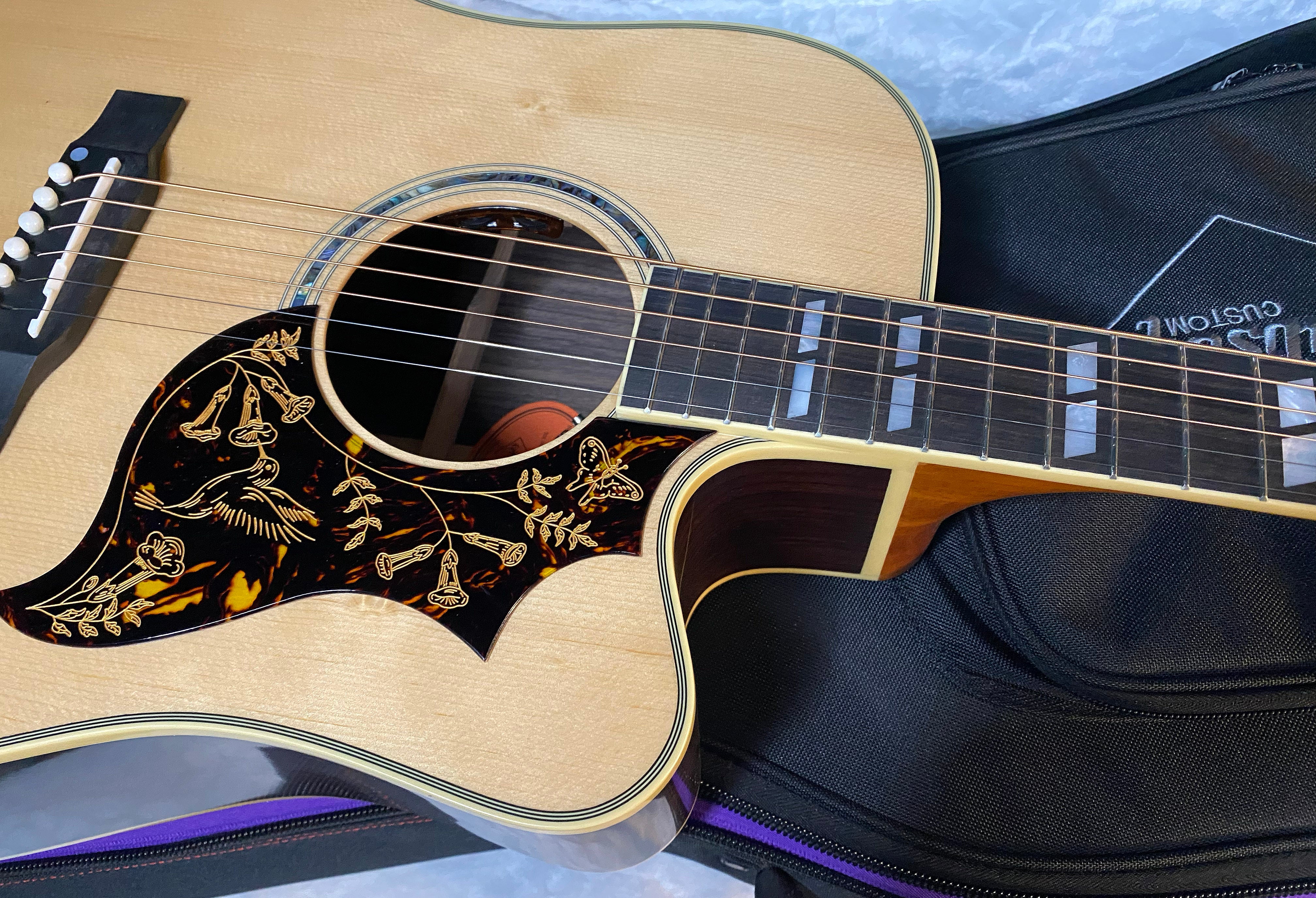 NEW ! Epiphone Inspired by Gibson Hummingbird Deluxe EC - Rosewood - Authorized Dealer - 5.3lbs - G05374