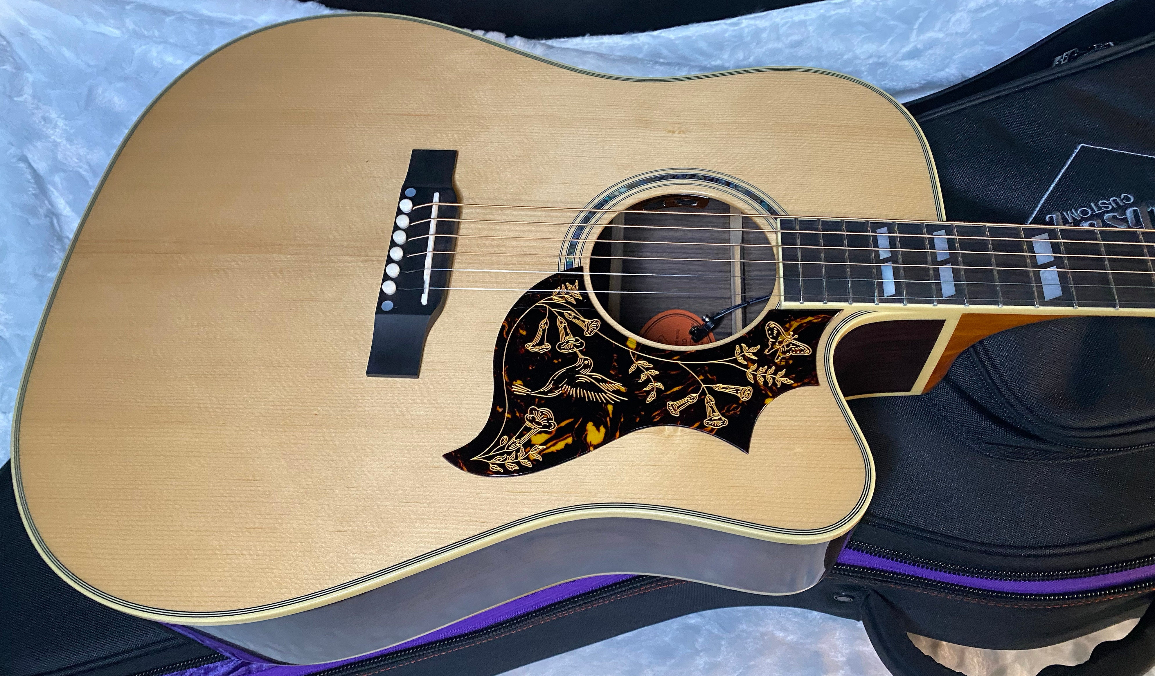 NEW ! Epiphone Inspired by Gibson Hummingbird Deluxe EC - Rosewood - Authorized Dealer - 5.3lbs - G05374