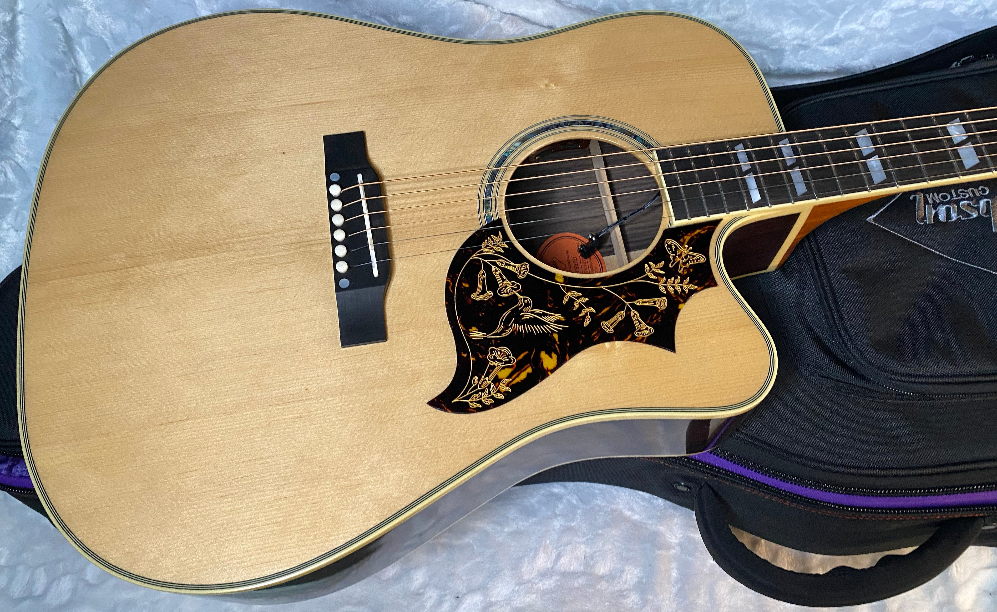 NEW ! Epiphone Inspired by Gibson Hummingbird Deluxe EC - Rosewood - Authorized Dealer - 5.3lbs - G05374