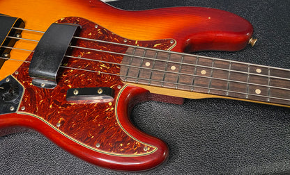 NEW! Fender Custom Shop 64 Jazz Bass Relic - Aged Cherry Sunburst Finish - Ash Body - 9.3 lbs - Authorized Dealer - G07508
