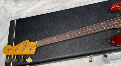 NEW! Fender Custom Shop 64 Jazz Bass Relic - Aged Cherry Sunburst Finish - Ash Body - 9.3 lbs - Authorized Dealer - G07508
