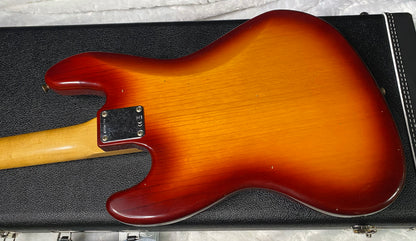 NEW! Fender Custom Shop 64 Jazz Bass Relic - Aged Cherry Sunburst Finish - Ash Body - 9.3 lbs - Authorized Dealer - G07508