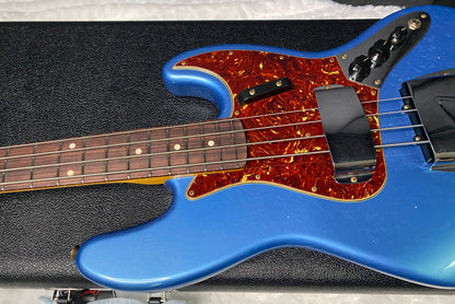 NEW! Fender Custom Shop 64 Jazz Bass Relic - Lake Placid Blue Finish - 9.4 lbs - Authorized Dealer - G07507