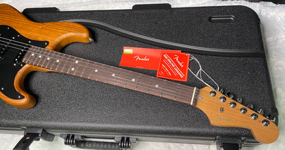 NEW! Fender Limited Edition American Ultra II Stratocaster Roasted Maple Fingerboard - Roasted Ash Body - Natural Finish - Only 7.4lbs - Authorized Dealer - G07509