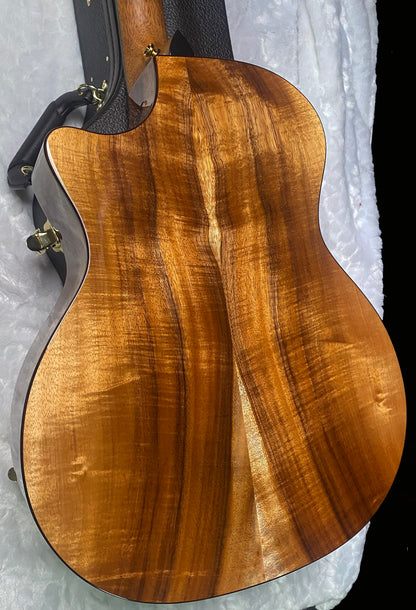 NEW! Taylor Custom 724ce Acoustic-Electric Guitar - Natural Gloss - AAAAA Hand Picked Koa - 4.6lbs - WOW! Authorized Dealer - G07513