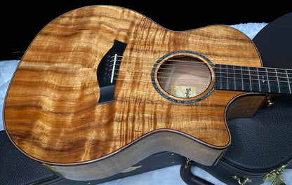 NEW! Taylor Custom 724ce Acoustic-Electric Guitar - Natural Gloss - AAAAA Hand Picked Koa - 4.8lbs - WOW! Authorized Dealer - G07515
