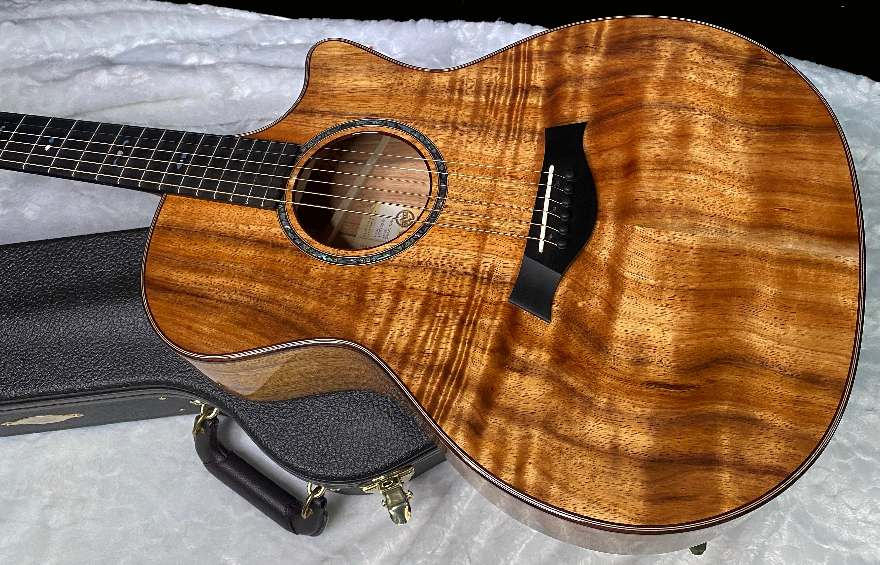 NEW! Taylor Custom 724ce Acoustic-Electric Guitar - Natural Gloss - AAAAA Hand Picked Koa - 4.8lbs - WOW! Authorized Dealer - G07515