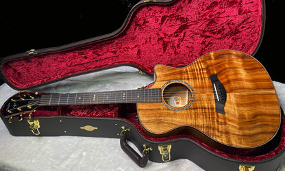 NEW! Taylor Custom 724ce Acoustic-Electric Guitar - Natural Gloss - AAAAA Hand Picked Koa - 4.8lbs - WOW! Authorized Dealer - G07515