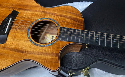 NEW! Taylor Custom 724ce Acoustic-Electric Guitar - Natural Gloss - AAAAA Hand Picked Koa - 4.7lbs - WOW! Authorized Dealer - G07514