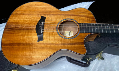 NEW! Taylor Custom 724ce Acoustic-Electric Guitar - Natural Gloss - AAAAA Hand Picked Koa - 4.7lbs - WOW! Authorized Dealer - G07514
