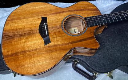 NEW! Taylor Custom 724ce Acoustic-Electric Guitar - Natural Gloss - AAAAA Hand Picked Koa - 4.7lbs - WOW! Authorized Dealer - G07514