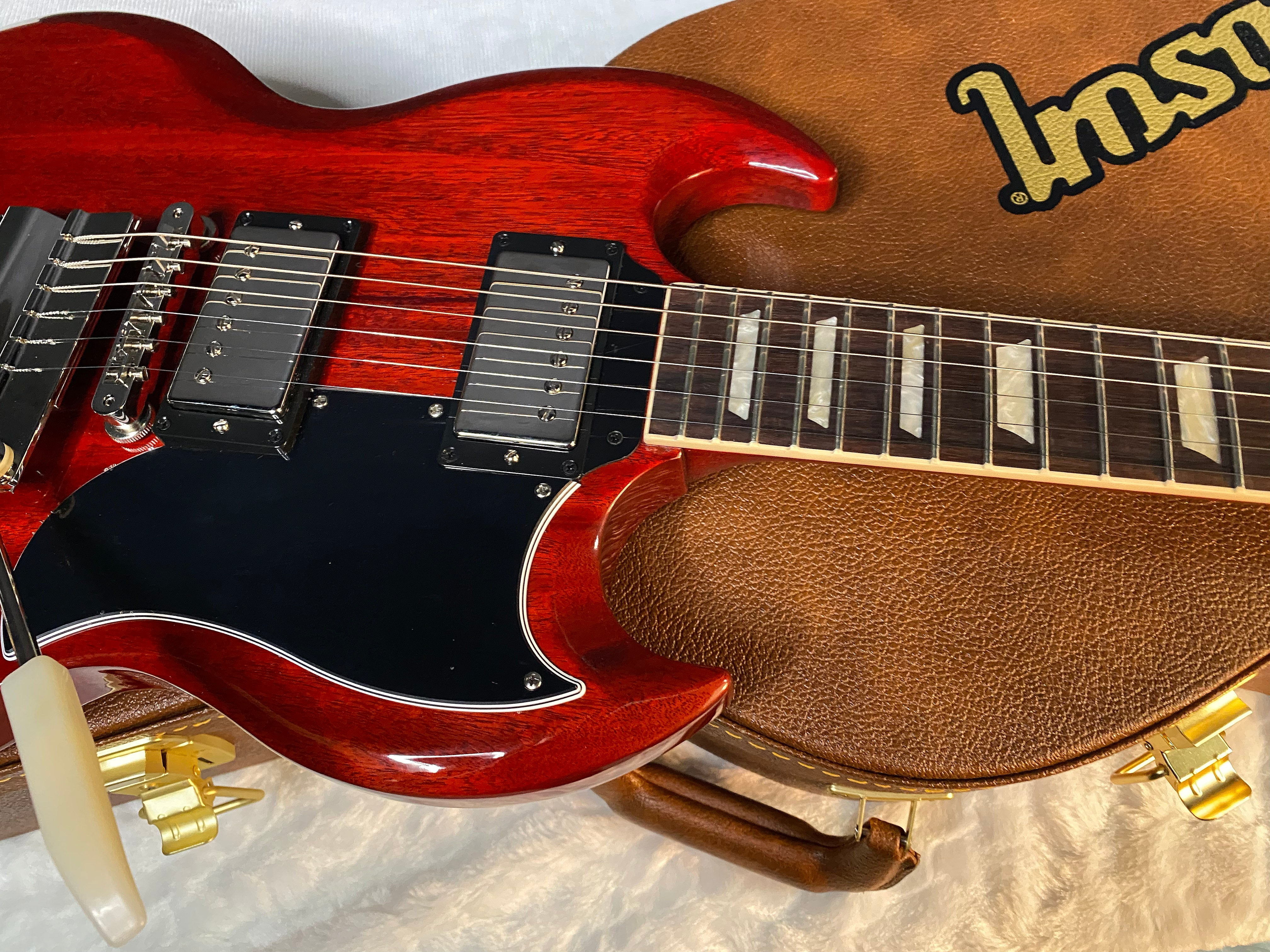 NEW! Gibson SG Standard '61 Maestro Vibrola Vintage Cherry - Only 6.75 lbs - Authorized Dealer! G06086
