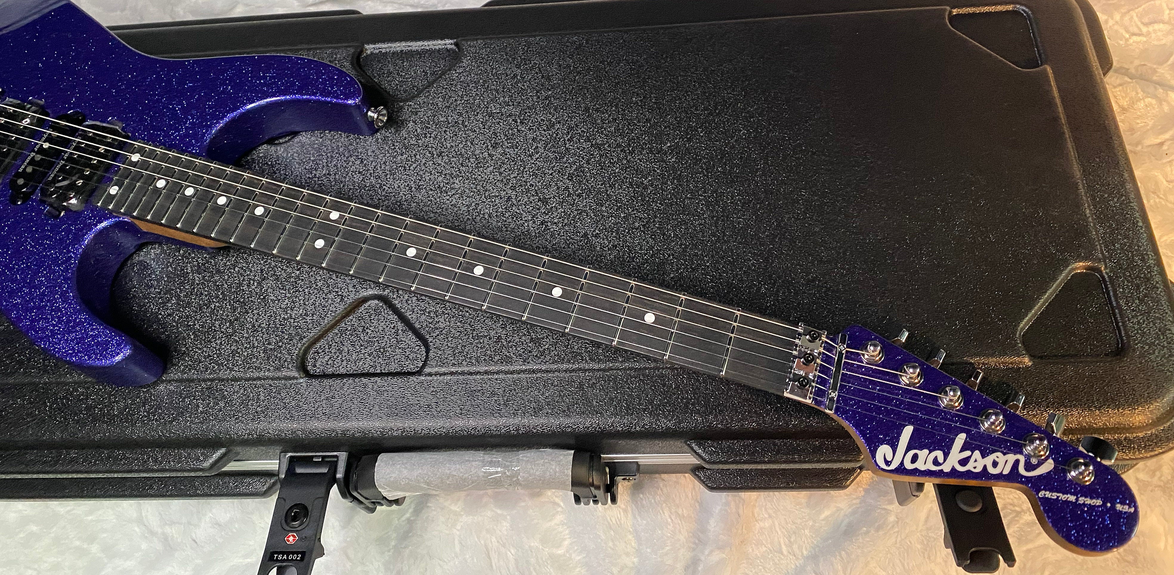 NEW ! Jackson Custom Shop Dinky HSH - Roasted Maple Fretboard - DK - Purple Sparkle - Authorized Dealer - 8.35 lbs - G06855